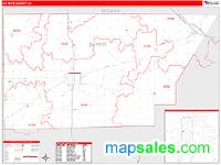 De Witt County, IL Wall Map Zip Code