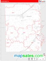Grundy County, IL Wall Map Zip Code