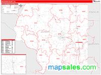 Jackson County, IL Wall Map Zip Code