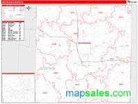 Jefferson County, IL Wall Map Zip Code