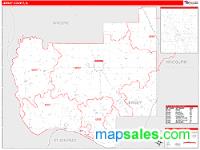 Jersey County, IL Wall Map