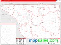 Jo Daviess County, IL Wall Map Zip Code