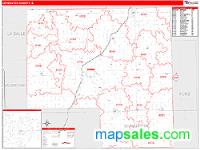 Livingston County, IL Wall Map