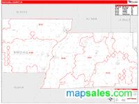 Marshall County, IL Wall Map Zip Code
