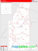 Piatt County, IL Wall Map Zip Code