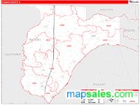 Pulaski County, IL Wall Map Zip Code