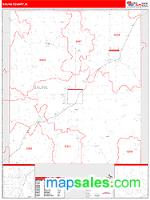 Saline County, IL Wall Map