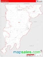 Wabash County, IL Wall Map Zip Code