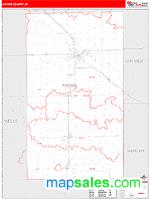 Adams County, IN Wall Map Zip Code