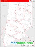 Dearborn County, IN Wall Map Zip Code