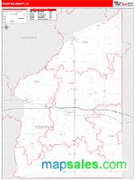 Fountain County, IN Wall Map Zip Code