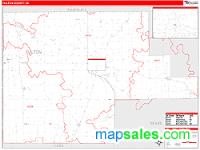 Fulton County, IN Wall Map Zip Code