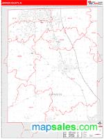 Johnson County, IN Wall Map