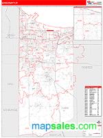 Lake County, IN Wall Map Zip Code