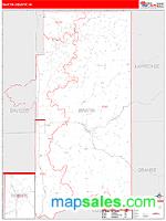 Martin County, IN Wall Map Zip Code