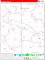 Montgomery County, IN Wall Map Zip Code