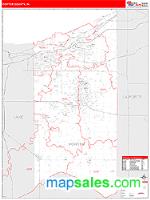 Porter County, IN Wall Map Zip Code