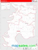 Posey County, IN Wall Map Zip Code