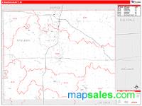 Steuben County, IN Wall Map Zip Code