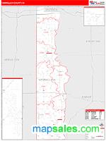 Vermillion County, IN Wall Map Zip Code