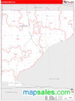 Warren County, IN Wall Map Zip Code