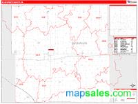 Buchanan County, IA Wall Map Zip Code