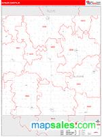 Butler County, IA Wall Map Zip Code
