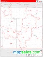 Cass County, IA Wall Map Zip Code