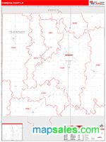 Cherokee County, IA Wall Map Zip Code