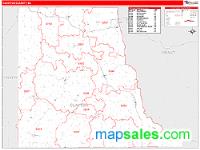 Clayton County, IA Wall Map Zip Code
