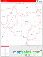 Franklin County, IA Wall Map Zip Code
