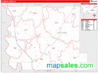 Harrison County, IA Wall Map Zip Code