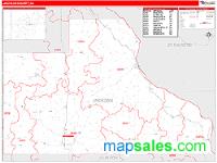 Jackson County, IA Wall Map Zip Code