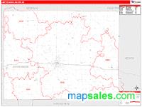 Jefferson County, IA Wall Map Zip Code