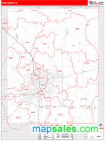 Linn County, IA Wall Map Zip Code