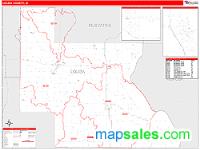 Louisa County, IA Wall Map