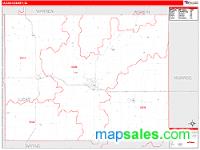 Lucas County, IA Wall Map Zip Code