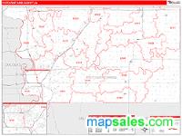 Pottawattamie County, IA Wall Map Zip Code