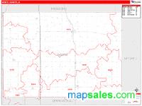 Worth County, IA Wall Map