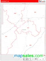 Chase County, KS Wall Map Zip Code