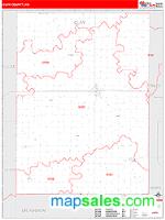 Clay County, KS Wall Map Zip Code