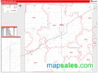 Franklin County, KS Wall Map Zip Code