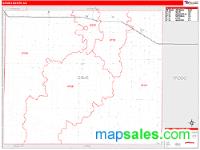 Gove County, KS Wall Map Zip Code
