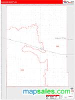 Hamilton County, KS Wall Map Zip Code