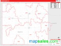 Harper County, KS Wall Map Zip Code