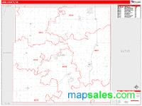 Linn County, KS Wall Map Zip Code