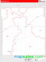 Meade County, KS Wall Map Zip Code