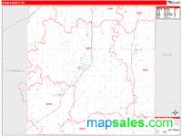Miami County, KS Wall Map Zip Code