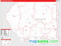 Pottawatomie County, KS Wall Map Zip Code