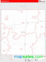 Rooks County, KS Wall Map Zip Code